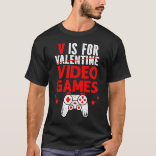 Rolig spelare Anti Valentine-datorspel-citat T Shirt