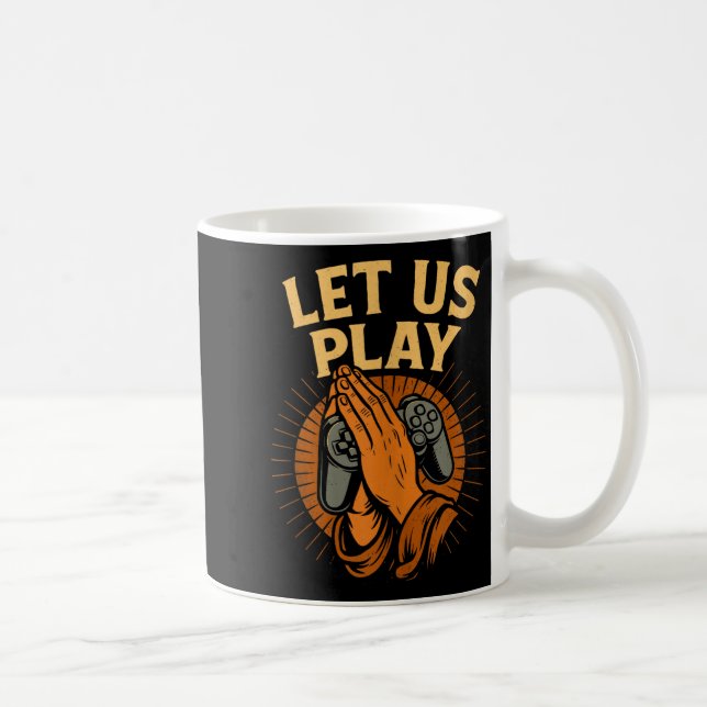 Rolig spelare bönhänder kontroller Retro videospel Kaffemugg (Höger)