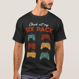 Rolig spelare sexpack styrenheter Retro TV-spel T Shirt