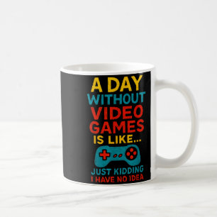Rolig spelare som säger grafisk t-shirt män pojkar kaffemugg