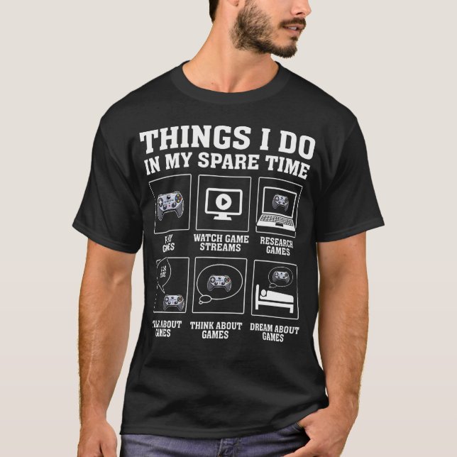 Rolig Spelare T Shirt (Framsida)