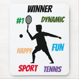 Rolig spelare tennis  musmatta