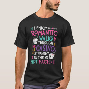 Rolig Spelautomat Spelande Kasino Spelare Vegas T Shirt