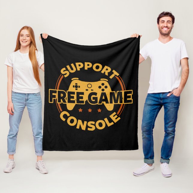 Rolig spelkonsollprotestspel fleecefilt (På plats)