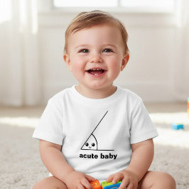 Rolig spetsig vinkel nördigt t-shirt