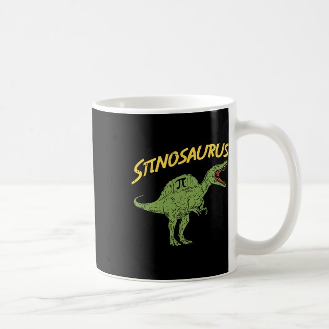 Rolig Spinosaurus Pi-dags T-shirt Matematik Dinosa Kaffemugg (Höger)