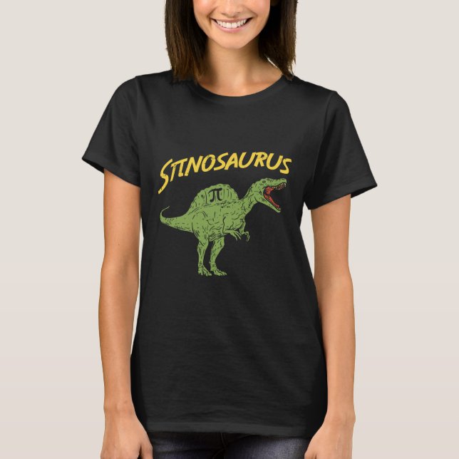 Rolig Spinosaurus Pi-dags T-shirt Math Dinosaur Pr (Framsida)