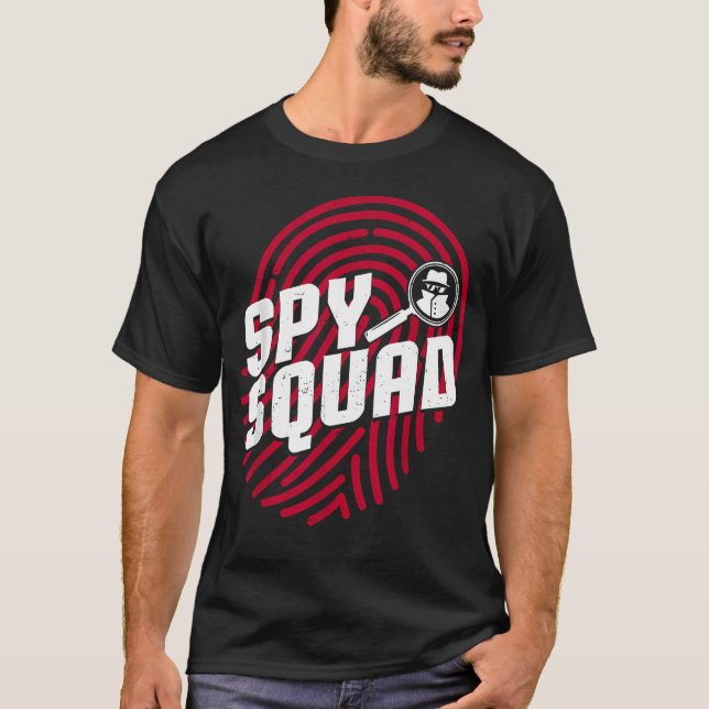 Rolig Spionhemlighet T Shirt (Framsida)