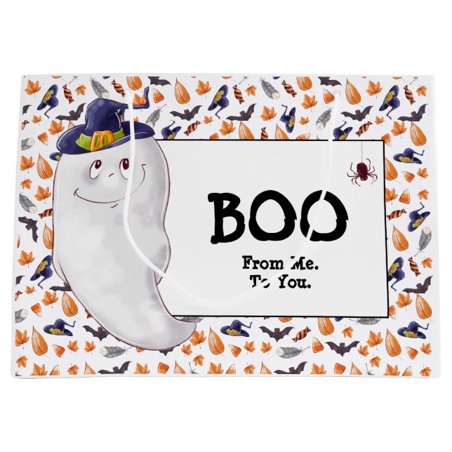 Rolig Spök Boo Halloween (Framsidan)