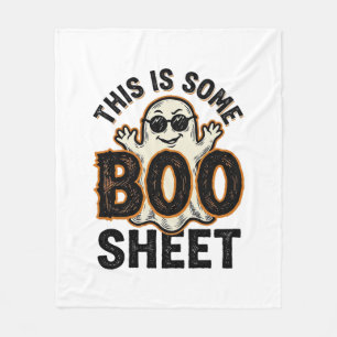 Rolig Spök Boo Lakan Vintage Halloween Tröja Desi Fleecefilt