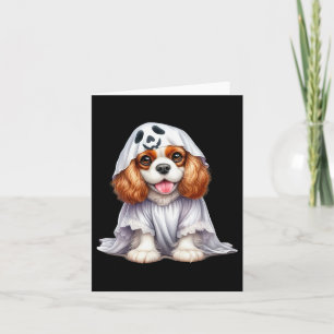 Rolig spök-cavalier King Charles spaniel hund kärl Kort