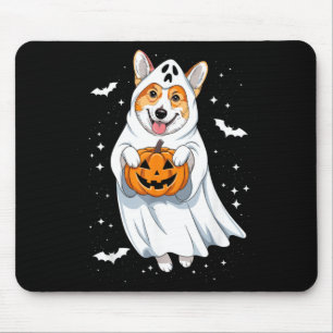 Rolig spök Corgi-älskare kuslig Halloween-kostym Musmatta