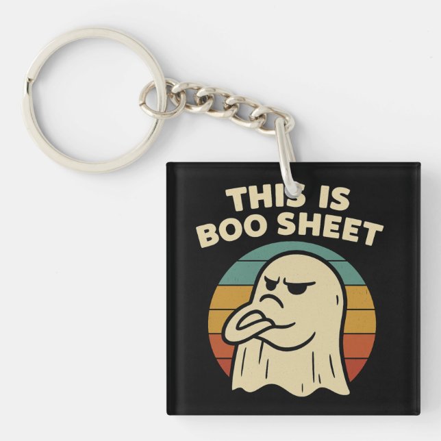 Rolig Spök "Detta Är Boo-Blad" Retro Halloween (Framsidan)