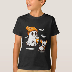 Rolig spökande Chihuahua-hund Halloween Kvinnor T Shirt