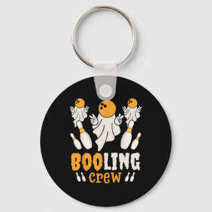 Rolig spökboo booling älskare lat halloween kostym nyckelring
