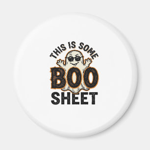 Rolig spökboo-plåt Vintage Halloween-tröja Desi Magnet