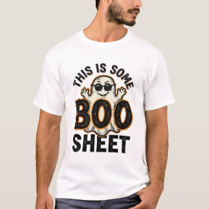 Rolig spökboo-plåt Vintage Halloween-tröja Desi T Shirt