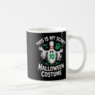 Rolig spökbowlingligalag Halloween-humor Te Kaffemugg