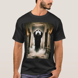 Rolig spökhjärta händer skrämmande ansikte hallowe t shirt