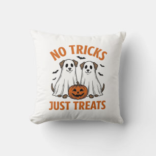 Rolig Spökhund Halloween Inga Bus Igens Fyllda God Kudde