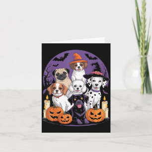 Rolig spökhund Halloween-tröja Halloween Hund Kort