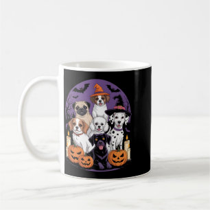 Rolig spökhund Halloween-tröja Halloween Hund Lång Kaffemugg