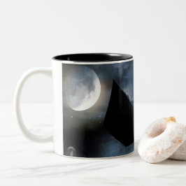 Rolig spöklik design för Halloween Två-Tonad Mugg