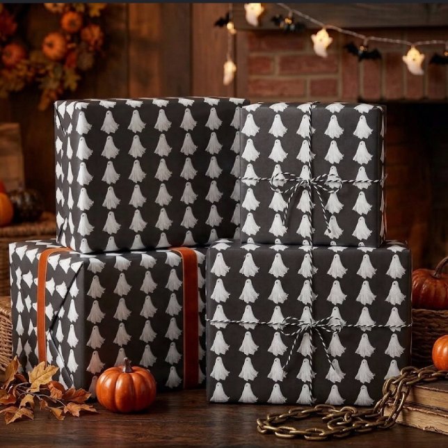 Rolig spökritning från Halloweens förflutna Presentpapper (Skapare uppladdad)