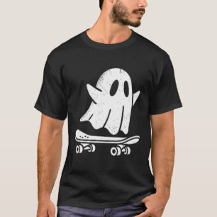 Rolig spökskateboard lat Halloween-kostym G T Shirt