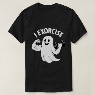 Rolig Spökträning – “Jag Tränar” Halloween Gym T Shirt
