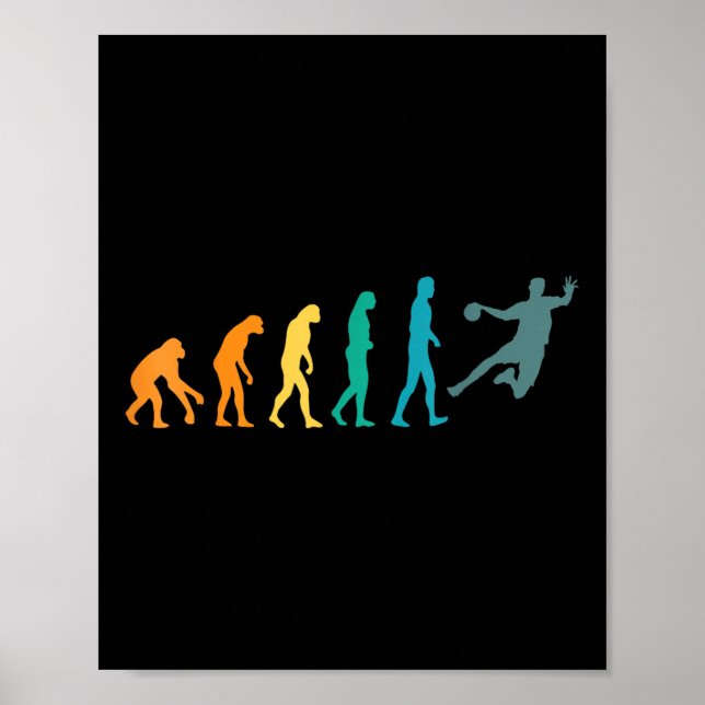 Rolig Sport Evolution Handboll  Poster (Framsidan)