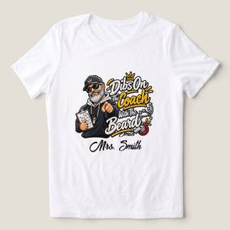 Rolig sport Prioritet på tränaren med skägget pres T Shirt