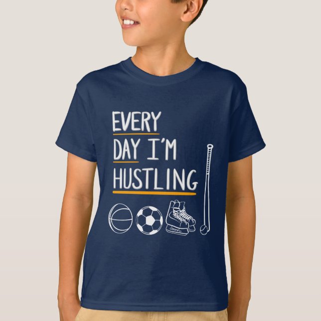 rolig sportskjorta för aktiva barn t shirt (Framsida)
