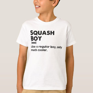 Rolig Squash Pojke Definition Squash Älskare & Spe T Shirt
