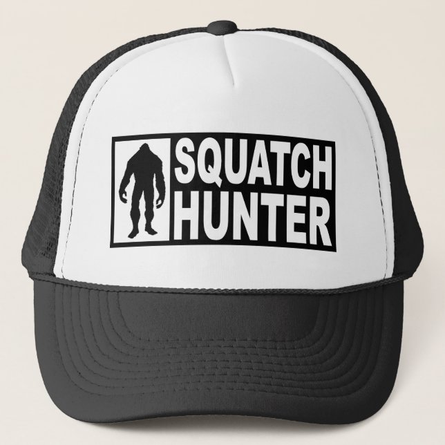 Rolig SQUATCH-JÄGAREhatt - finna den Bigfoot Truckerkeps (Framsida)