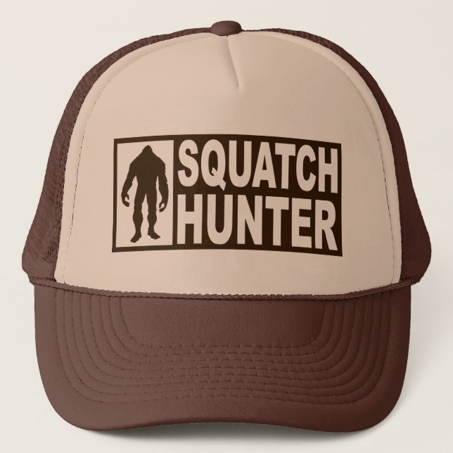 Rolig SQUATCH-JÄGAREhatt - finna den Bigfoot Truckerkeps (Framsida)
