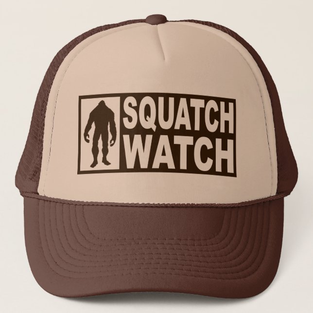 Rolig SQUATCH-KLOCKAhatt - Deluxe finna Bigfoot Keps (Framsida)