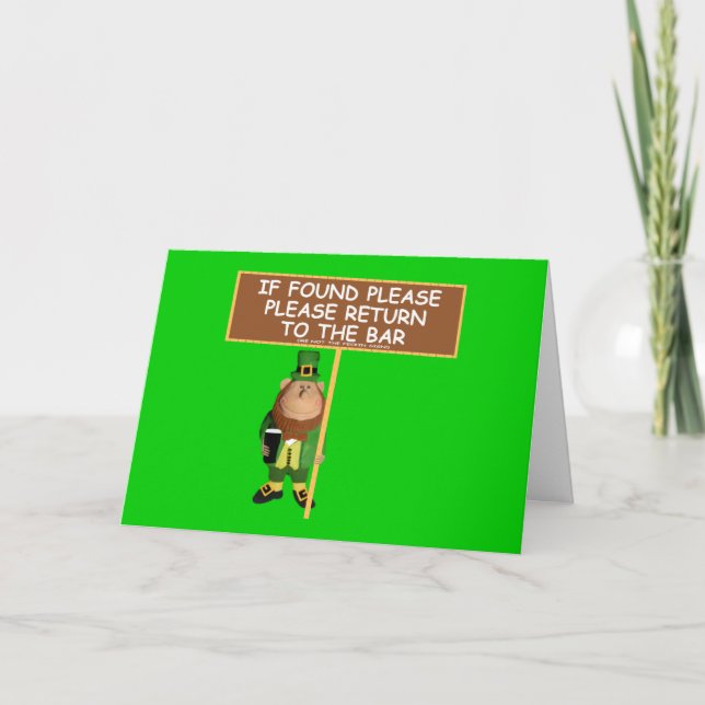 Rolig St-paddy'sdag Kort (Framsida)