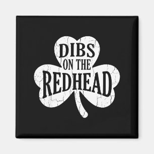 Rolig st patricks dag irländsk shamrock dibs på de magnet