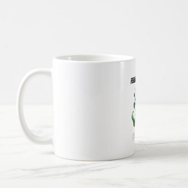 Rolig St. Patricks dag Kaffemugg (Vänster)