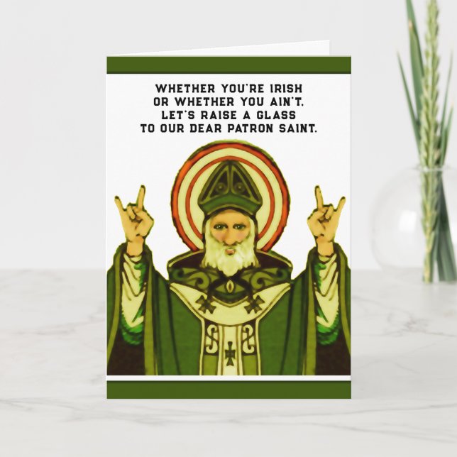 Rolig St. Patricks dag-kort Kort (Framsida)