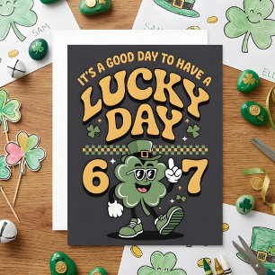 Rolig St Patrick's Day 67-kort Julkort