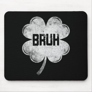 Rolig St Patricks Day Bruh Meme Shamrock Tonåringa Musmatta
