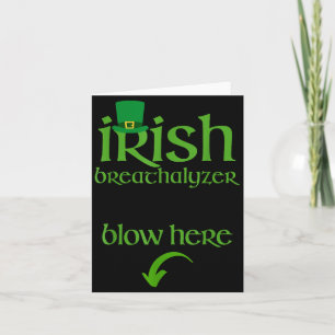 Rolig St Patricks Day Drickande Irländsk Alkoholte Kort