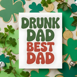 Rolig St. Patricks Day Drickort Julkort