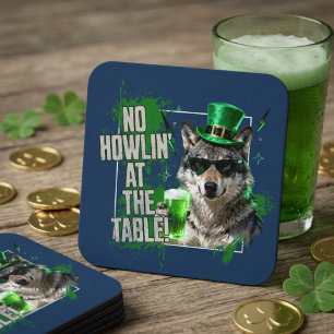 Rolig St. Patricks Day Inget ylande vid bordunderl Underlägg Papper Kvadrat