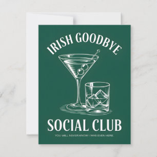 Rolig St Patrick's Day Irländsk Avskedskort Julkort