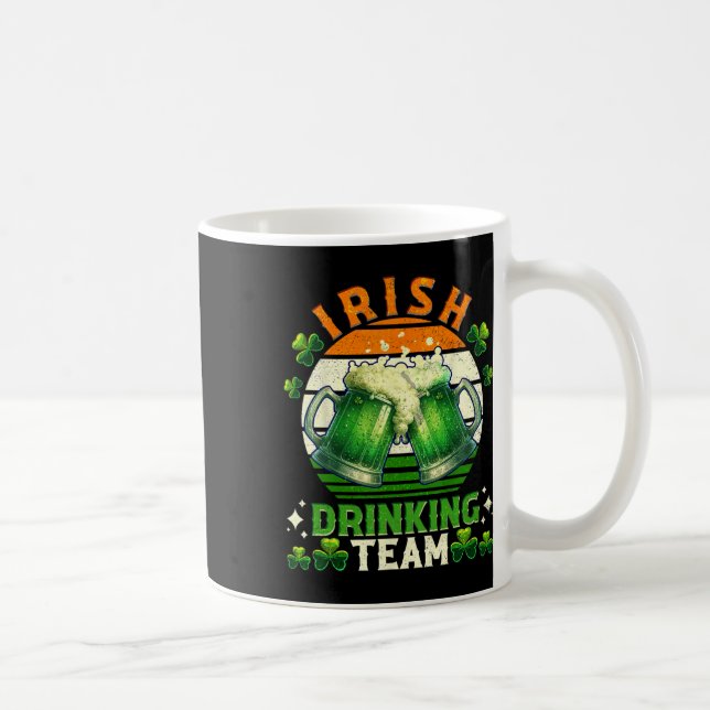Rolig St Patricks Day Irländsk öl-drickande Team I Kaffemugg (Höger)