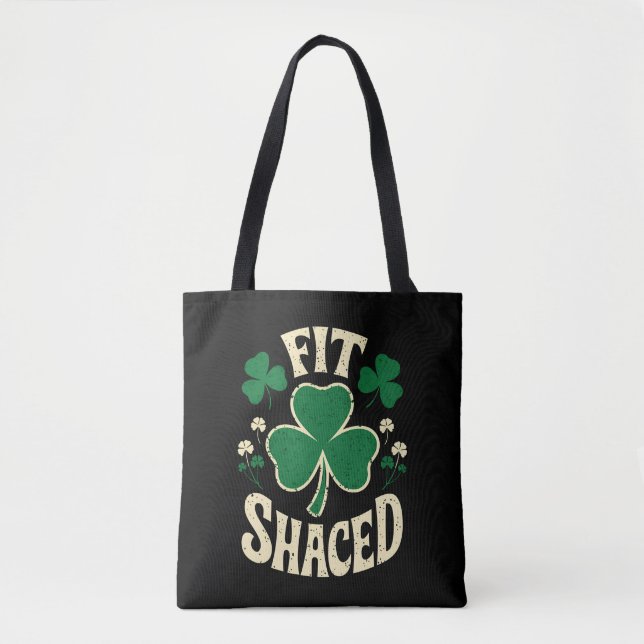 Rolig St Patrick's Day Irländsk Passform Tygkasse (Framsida)