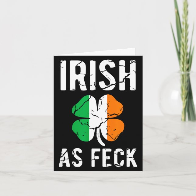 Rolig St Patrick's Day Irländsk Som Feck - Irländs Kort (Framsida)